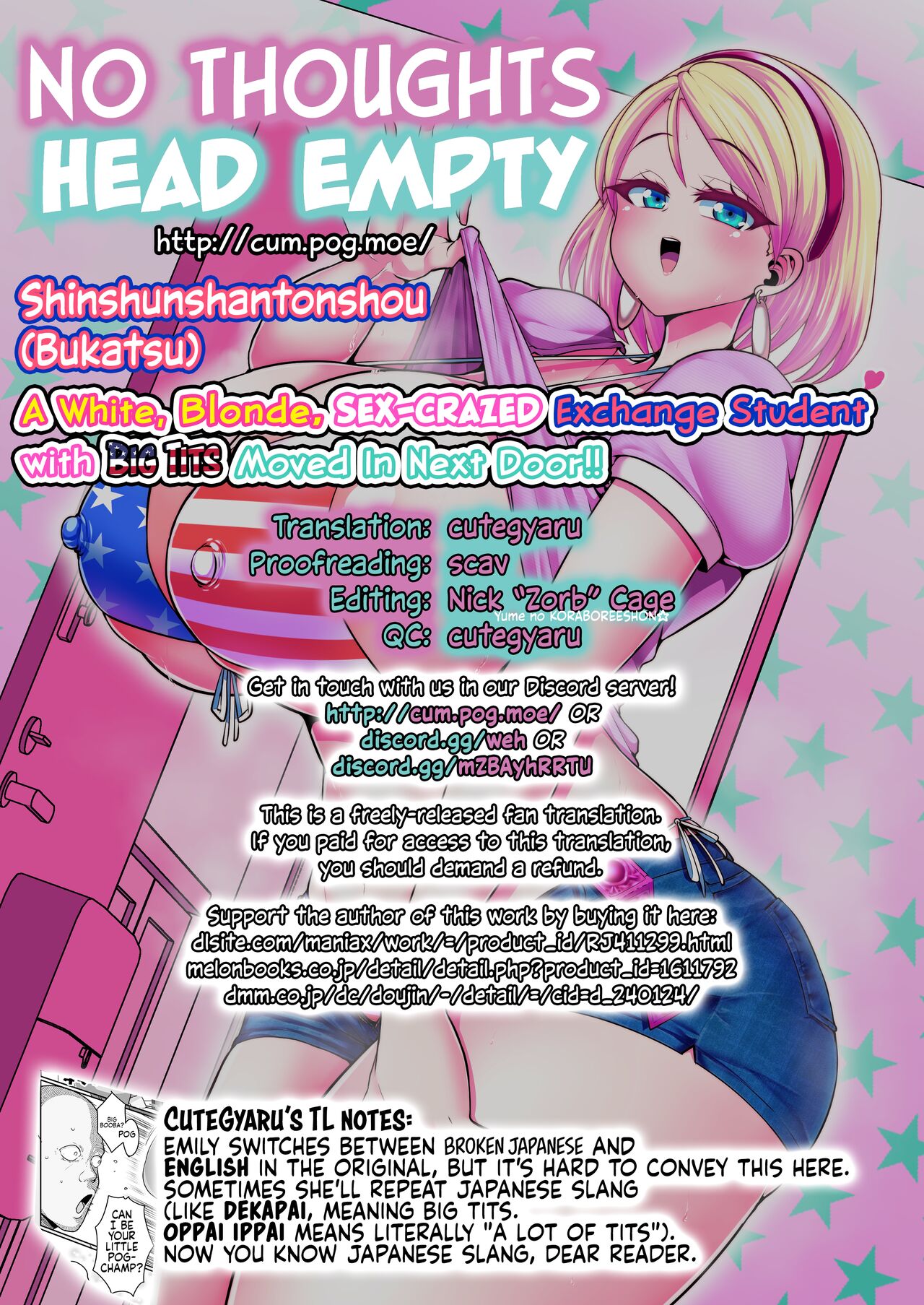 H Daisuki Kinpatsu Hakujin Bakunyuu Ryuugakusei ga Tonari no Heya ni Hikkoshite Kita! - Chapter 1 33