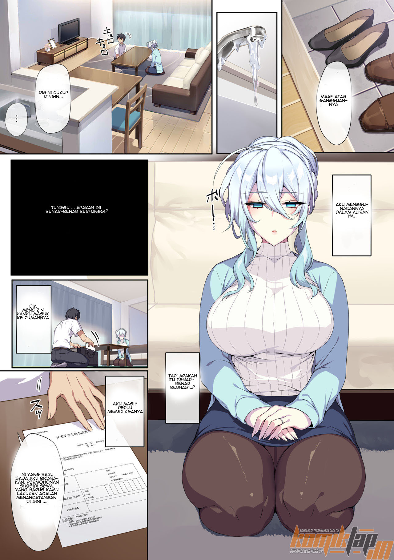 Hitozukiai ga Nigate na Miboujin no Yukionna-san - Chapter 1.1 16