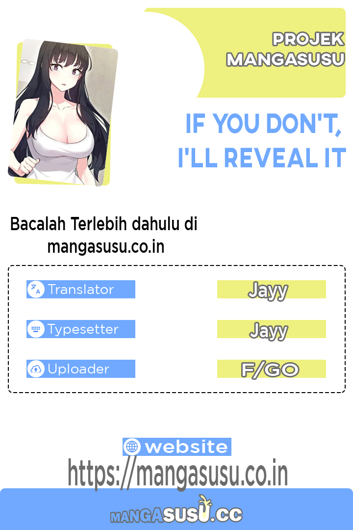If you don&#8217;t, I&#8217;ll reveal it - Chapter 3 1