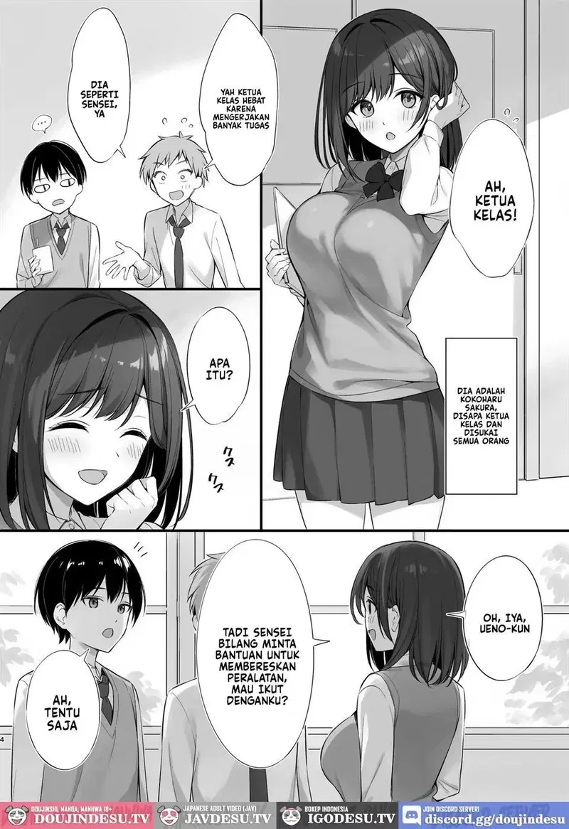 Kurasu no Seiso na Iinchou to Yari Tomo ni Natta Hanashi - Chapter 1 3